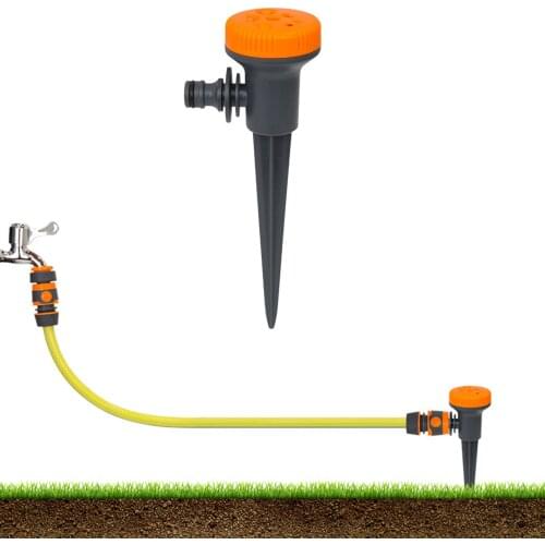 Automatic Irrigation Water Sprinkler Garden Lawn Spray Sprinkler Ground-Inserting Atomized Rain Spayer Nozzle Farm Irrigation