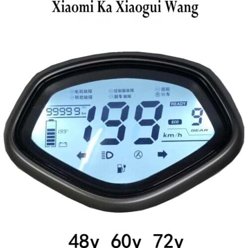 Xiaomi Ka Xiaogui Wang Display Electric Bike Modification Table 48v60v72v Speedometer
