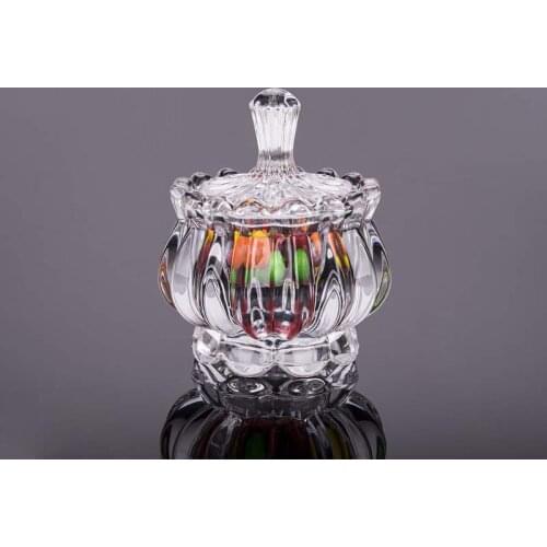 European Creative High-end Crystal Glass Sugar Jewelry Box Glass Candy Can Marriage Return Sugar Box