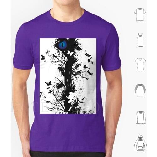 Alice And The Insect King T Shirt DIY Big Size 100% Cotton Alice Otherlands Insects Story Fantastic Universe Black