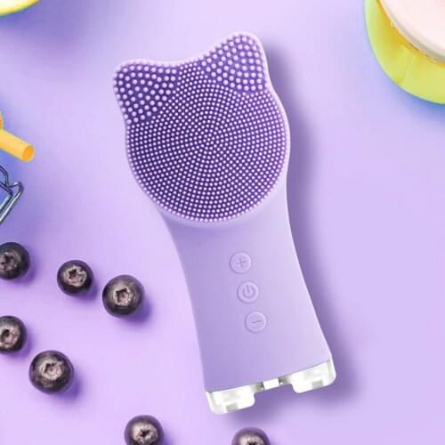 Hot Silicone Facial Cleansing Instrument Electric Cleansing Instrument Pore Cleaning Face Waterproof sy998