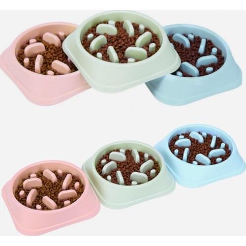 Pet Dog Feeding Food Bowls Puppy Slow Down Eating Feeder Dish Bowel Prevent Obesity Dogs Supplies Dropshipping