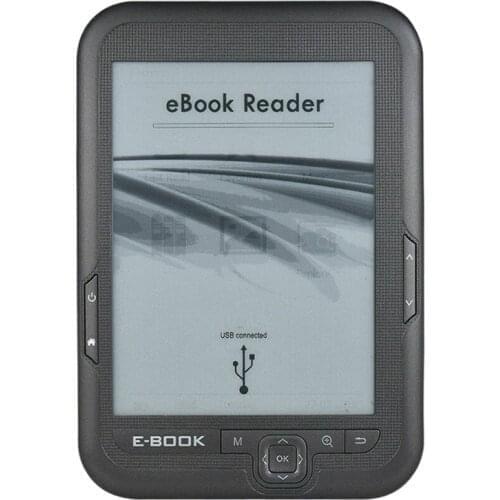 ABGN Hot-6 Inch 16GB Ebook Reader E-Ink Capacitive E Book Light Eink Screen E-Book E-Ink E-Reader MP3 with Case, WMA PDF HTML