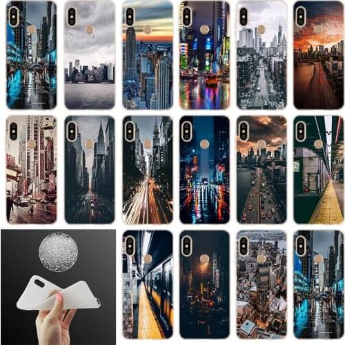 Soft Case For Xiaomi Redmi Note 10 9 8 7 6 5 Pro Max 10S 9S 8T 4G 5G Cover Bag New York City