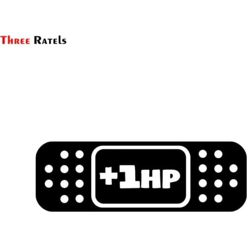 Three Ratels FTZ-92# 20X6.8CM Cartoon +1HP BAND AID JDM Decal Car Sticker Accessories Vinyl