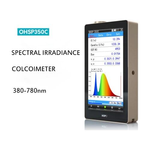 Handheld spectrum analyzer test equipment visible light spectrometer with no pc software