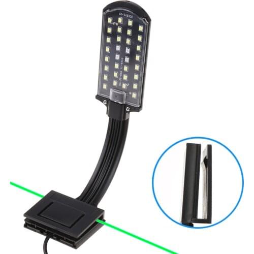 Simple LED Aquarium Lights Water Grass Plants Grow Light Fish Tank Clip-on Waterproof Lighting Lamp for Aquarium C42