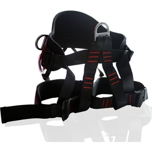 2500KG Outdoor Climbing Safety Belt Rock Climbing Harness Half Body Harness Protective Supplies Survival Equipment