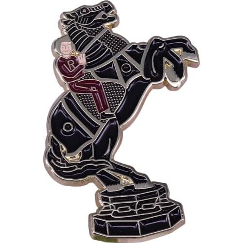 Ron Weasley Riding Chess Lapel Pin Wizardry World Magical New Wave Brooch I'll be a Knight