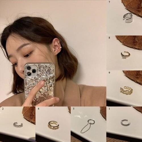 Wide Ear Cuff Fashion Simple No Piercing Ear Cuff Micro Pave Zircon Cute Clip Earrings Women Trendy Cartilage Earring Jewelry