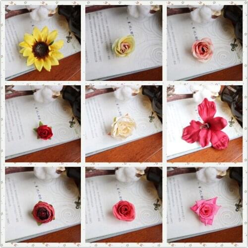 CC Hairpin Hair Stick 100% Handmade Rose Flower Decoration Wedding Accessories for Women Forest Hairwear Seaside Beach DIY mq094