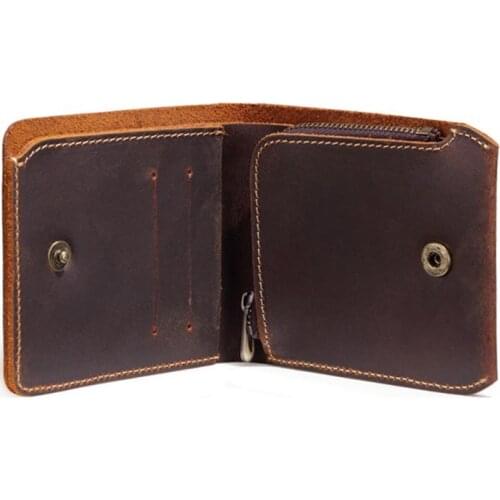 Hot Sale Business Bifold Wallet Mens Genuine Leather Credit ID Card Holder Case Purse Gift New