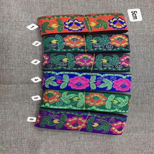 5cm ethnic style jacquard webbing,QC0419D