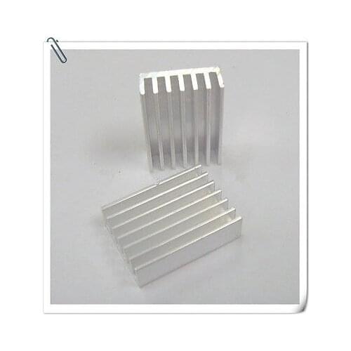 10pieces 20x20x6mm Aluminum Cooling Module Heat Sink Silver Tone