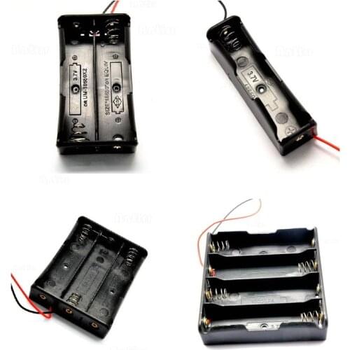 18650 Cell Battery Holder Storage Box Case 1x 2x 3x 4x 18650 DIY Open Wire Pins Drop Shipping