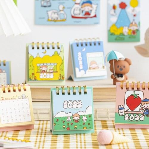 2021 2022 Cartoon Series Desktop Calendar Dual Daily Schedule Table Planner Yearly Agenda Organizer Office