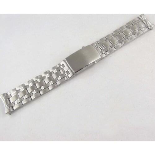Bliger 20mm watch band bracelet strap 316L stainless steel deployant clasp fit 40mm 41mm case men
