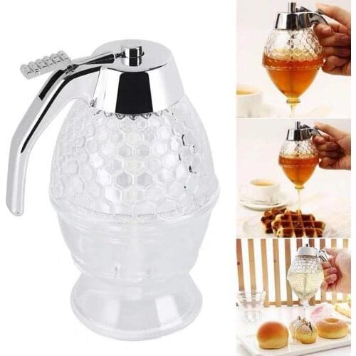 Juice Syrup Cup Bee Honey Drip Dispenser Kettle Kitchen Storage Container Pot Accessories Jar Honey Holder Squeeze Stand Bo G4Q3