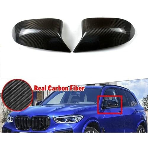 NEW-Carbon Fiber Car Rearview Mirror Covers Side Mirror Shell for BMW- X3 X4 G01 G02 X5 X6 X7 G05 G06 G07 2018-2021