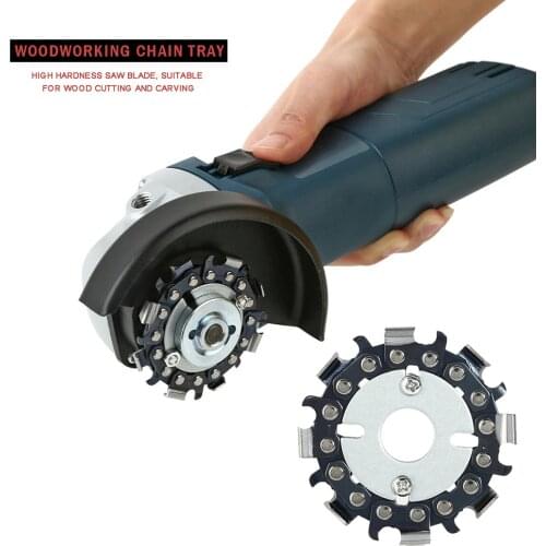 Wood Carving Disc Carpenter Wood Cutting Chain Saw Blade Engraving Rotary Tool Cutting Disc for Woodworking Rotary Tool