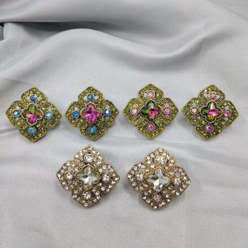 And American jewelry earrings fashion trendy fashion high grade glass Earrings female d98