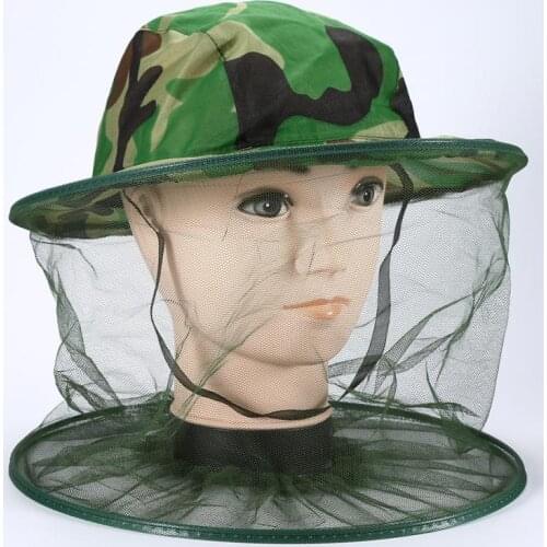 Outdoor Camouflage Shawl Hat Wild Mosquito Bee Hat Jungle Hat Fishing Sunscreen