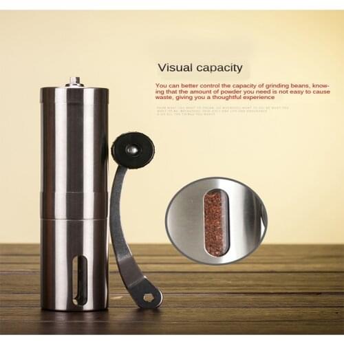 Spot Hand-Cranking Coffee Machine Portable Coffee Coffee Grinder Stainless Steel Manual Coffee Grinder Pepper Mill