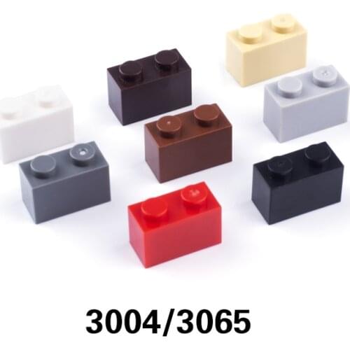 Building Blocks 1x2 3004 3065 Thick Bricks Assembles Particles House Accessories Educational Compatible Toys For Children