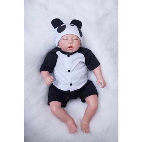 NPK Reborn Baby Doll Realistic Soft silicone Reborn Babies Girl 49CM Adorable Bebe Kids Brinquedos boneca Toy