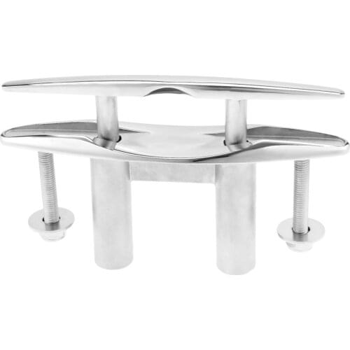 Gohantee Stainless Steel Boat Pull Up Cleat Silver Marine Yacht 8" 200mm Boat Pop Up Flush Mount Lift Cleat Boats Accessories