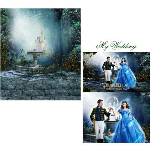 MEHOFOTO Fairy Tale Vinyl Photography Background Night Sky New Fabric Flannel Backdrop For Wedding Photo Shoot CM6756