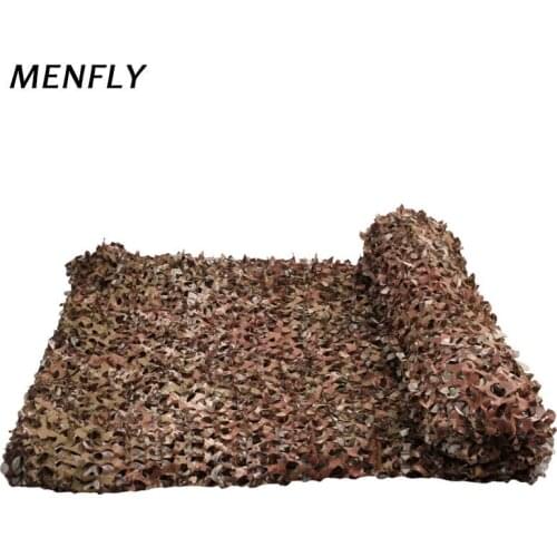MENFLY Italian Deser Camouflage Net Polyester Without Mesh Hunting Military Tactics Camo Netting Training Car Covers Tent Shade