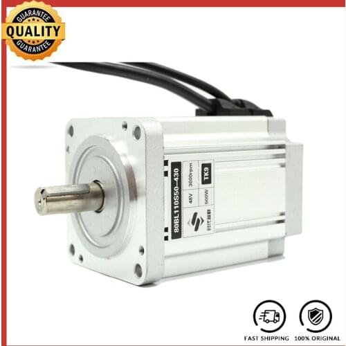 Brushless DC Motor 48V 500W 3000rpm Square Flange 80 mm Body length 110mm