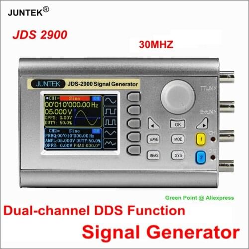 JUNTEK JDS2900 30MHZ Signal Generator Digital Control Dual-channel DDS Function Signal Generator frequency meter Arbitrary