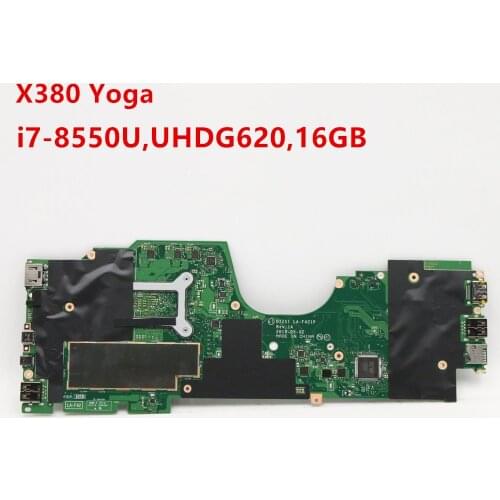 Original laptop Lenovo ThinkPad X380 Yoga motherboard mainboard i7-8550U UMA 16GB 02DA012