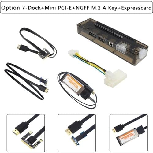 PCI-E EXP GDC External Laptop Video Card Dock Graphics Card Laptop Dock ( Mini PCI-E / NGFF M.2 A/E Key / Expresscard Interface)