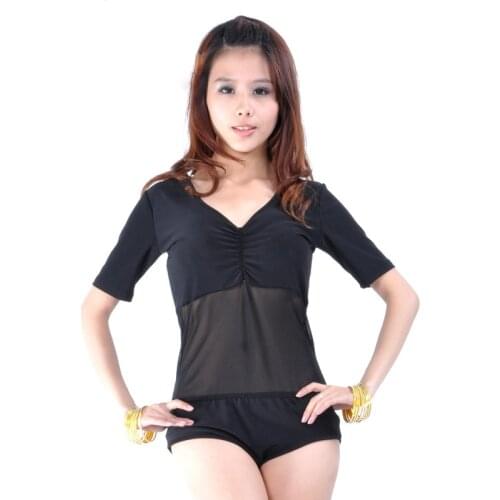 10 Colors One Piece Dancewear Corset Spandex Clothes Women Bodysuit for Belly Dance Bottoming Shirt Short Sleeve