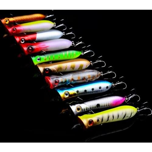 YUZI Floating Minnow Popper Fishing Lures Crankbaits Wobblers Snake Shads for Carp Fishing Artificial Isca Hard Baits Pesca