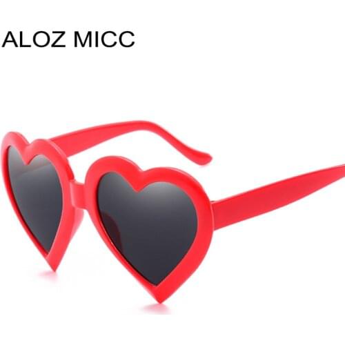 Hot Sunglasses For Women Heart Shaped Sunglasses Vintage Female Heart Shaped Sunglasses Goggles Sun Glasses UV400 Q362