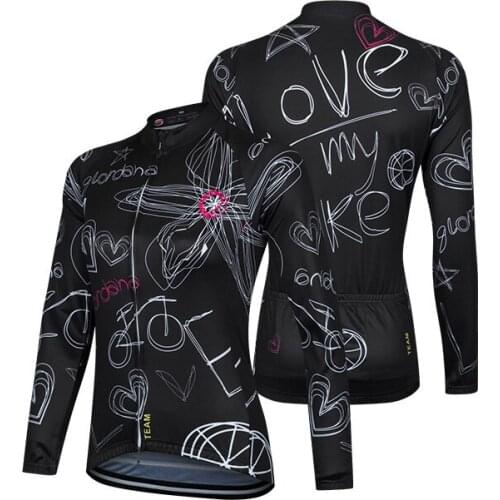 Bicycle Absorb Moisture Perspire Long Sleeves Cycling Jacket Quick Drying Bike Costume Women Ladies Spring Summer Suit