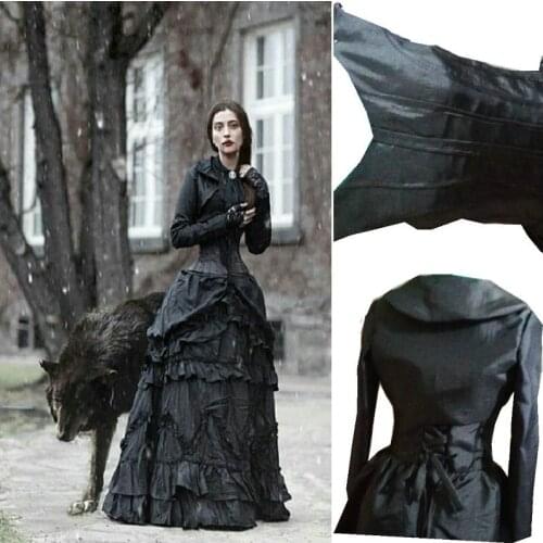 D-199 Victorian Gothic/Civil War Southern Belle pleated Ball Gown Dress Halloween Theater Movie dresses Sz US 6-26 XS-6XL