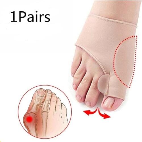 1Pair Pedicure Socks Big Bone Orthopedic Bunion Correction Silicone Hallux Valgus Corrector Braces Toes Separator Foot Care Tool