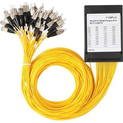 ABS 1x32 PLC splitter FC/UPC 1x32 1M caixa De Fibra óptica FTTH PLC splitterFree Shipping