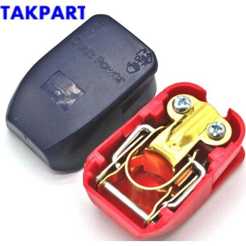 TAKPART Auto Car Battery Terminal Connector Battery Pair of 12V Quick Release Battery Terminals Clamps for Car Caravan