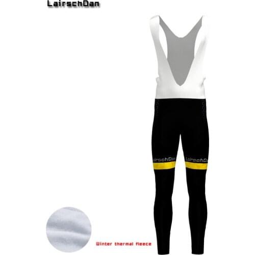 LairschDan Pantalon Largo Ciclismo Hombre Winter Cycling Bib Pants 9D Gel Pads MTB Bike Trouser Thermal Fleece Bicycle Pants Men