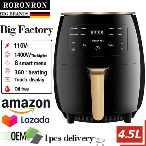 Household intelligent air fryer no lampblack electric fryer air electric fryer 110V large capacity automatic power off