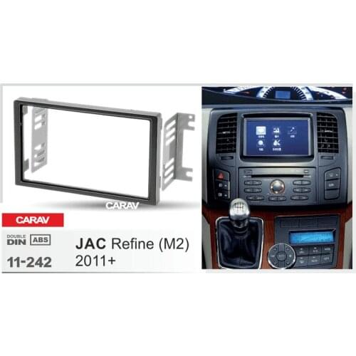 CARAV 11-242 Top Quality Radio Fascia for JAC Refine (M2) 2011+ Stereo Fascia Dash CD Trim Installation Kit