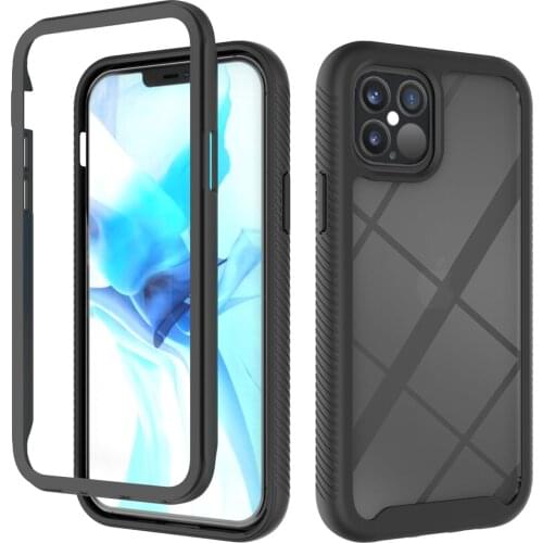 For iPhone 12 Pro Max 13 Mini 5G 2021 Crystal Case Hard Back Cover for iPhone 11 Xs Xr X 7 8 6S Plus SE 2 Case Bumper Shockproof