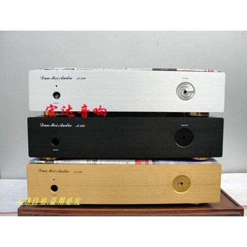 KYYSLB 435*348*102mm A-229 Transistor Preamp Amplifier Case Box House DIY Enclosure with Feet Screws Amplifier Chassis Shell