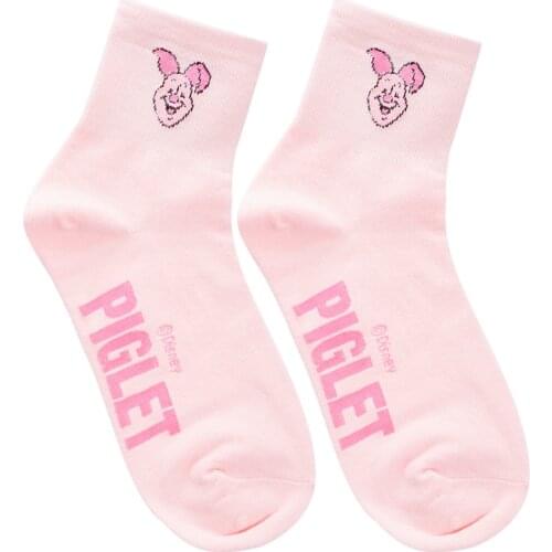 Disney cotton socks cute print cartoon anime womens socks cute Mickey Donald Duck cotton socks